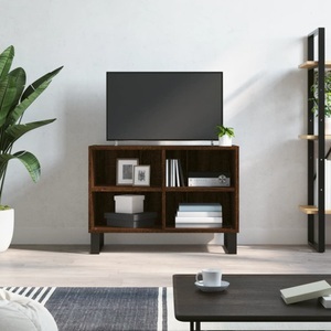 vidaXL, vidaXL TV-Schrank Braun Eichen-Optik 69,5x30x50 cm Holzwerkstoff, vidaXL TV-Schrank Braun Eichen-Optik 69,5x30x50 cm Holzwerkstoff