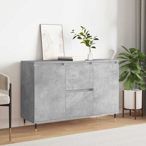 vidaXL, vidaXL Sideboard Betongrau 104x35x70 cm Holzwerkstoff