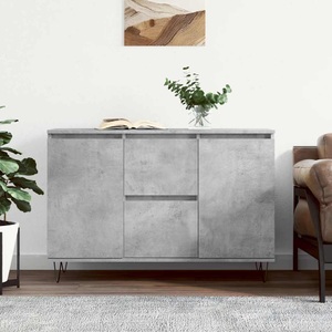 vidaXL, vidaXL Sideboard Betongrau 104x35x70 cm Holzwerkstoff