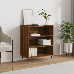 vidaXL, vidaXL Sideboard Braun Eichen-Optik 57x35x70 cm Holzwerkstoff, 