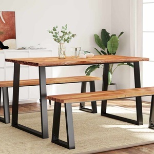 vidaXL, vidaXL Esstisch Baumkante 140x80x75 cm Massivholz Akazie