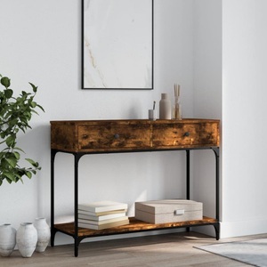 vidaXL, vidaXL Konsolentisch Räuchereiche 100x34,5x75 cm Holzwerkstoff, vidaXL Konsolentisch Räuchereiche 100x34,5x75 cm Holzwerkstoff