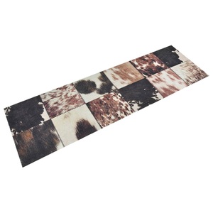 vidaXL, vidaXL Küchenteppich Waschbar Tierfell 60x180 cm Samt, vidaXL Küchenteppich Waschbar Tierfell 60x180 cm Samt