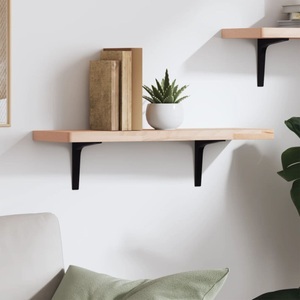 vidaXL, vidaXL Wandregal 60x20x2,5 cm Massivholz Buche, vidaXL Wandregal 60x20x2,5 cm Massivholz Buche