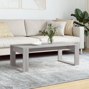 vidaXL, vidaXL Couchtisch Grau Sonoma 102x50x35 cm Holzwerkstoff