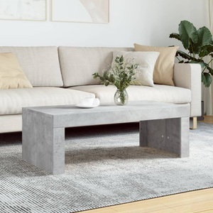 vidaXL, vidaXL Couchtisch Betongrau 102x50x36 cm Holzwerkstoff