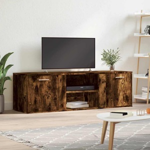 vidaXL, vidaXL TV-Schrank Räuchereiche 120x34x37 cm Holzwerkstoff, vidaXL TV-Schrank Räuchereiche 120x34x37 cm Holzwerkstoff