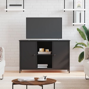 vidaXL, vidaXL TV-Schrank Schwarz 100x35x65 cm Holzwerkstoff