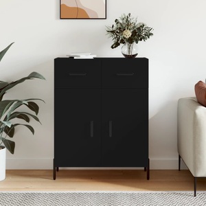 vidaXL, vidaXL Sideboard Schwarz 69,5x34x90 cm Holzwerkstoff
