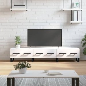 vidaXL, vidaXL TV-Schrank Weiß 150x36x30 cm Holzwerkstoff, vidaXL TV-Schrank Weiß 150x36x30 cm Holzwerkstoff