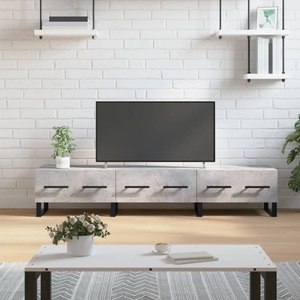 vidaXL, vidaXL TV-Schrank Betongrau 150x36x30 cm Holzwerkstoff, vidaXL TV-Schrank Betongrau 150x36x30 cm Holzwerkstoff
