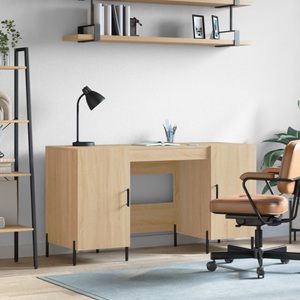 vidaXL, vidaXL Schreibtisch Sonoma-Eiche 140x50x75 cm Holzwerkstoff