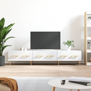 vidaXL, vidaXL TV-Schrank Weiß 150x36x30 cm Holzwerkstoff, vidaXL TV-Schrank Weiß 150x36x30 cm Holzwerkstoff