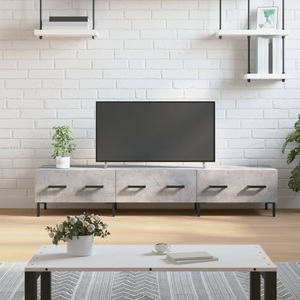 vidaXL, vidaXL TV-Schrank Betongrau 150x36x30 cm Holzwerkstoff, vidaXL TV-Schrank Betongrau 150x36x30 cm Holzwerkstoff