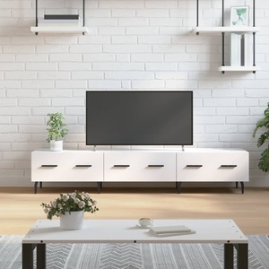 vidaXL, vidaXL TV-Schrank Hochglanz-Weiß 150x36x30 cm Holzwerkstoff, vidaXL TV-Schrank Hochglanz-Weiß 150x36x30 cm Holzwerkstoff