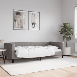 vidaXL, vidaXL Tagesbett Taupe 90x200 cm Stoff