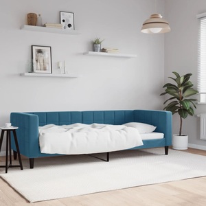 vidaXL, vidaXL Tagesbett Blau 80x200 cm Samt, vidaXL Tagesbett Blau 80x200 cm Samt