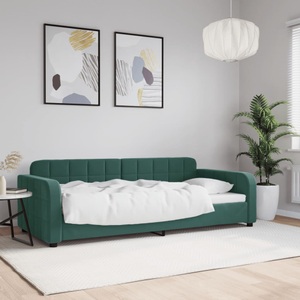 vidaXL, vidaXL Tagesbett Dunkelgrün 90x200 cm Samt, vidaXL Tagesbett Dunkelgrün 90x200 cm Samt