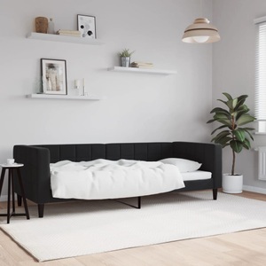 vidaXL, vidaXL Tagesbett Schwarz 80x200 cm Samt, vidaXL Tagesbett Schwarz 80x200 cm Samt