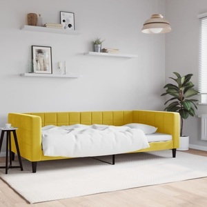 vidaXL, vidaXL Tagesbett Gelb 100x200 cm Samt, 