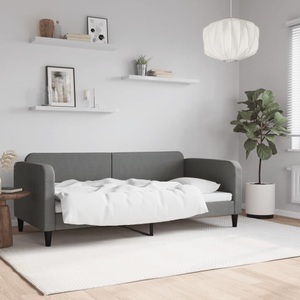 vidaXL, vidaXL Tagesbett Dunkelgrau 90x190 cm Stoff, vidaXL Tagesbett Dunkelgrau 90x190 cm Stoff