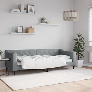 vidaXL, vidaXL Tagesbett Hellgrau 80x200 cm Stoff