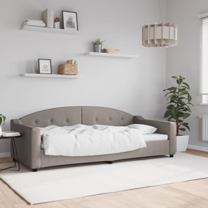 vidaXL, vidaXL Tagesbett Taupe 90x200 cm Stoff