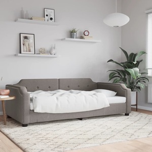 vidaXL, vidaXL Tagesbett Taupe 80x200 cm Stoff, vidaXL Tagesbett Taupe 80x200 cm Stoff