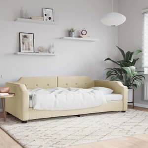 vidaXL, vidaXL Tagesbett Creme 80x200 cm Stoff