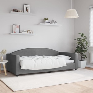 vidaXL, vidaXL Tagesbett Dunkelgrau 90x190 cm Stoff, vidaXL Tagesbett Dunkelgrau 90x190 cm Stoff
