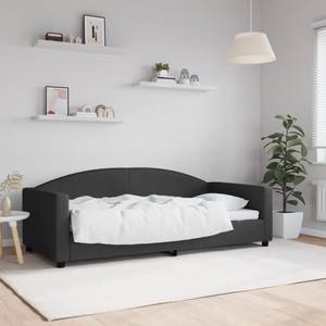 vidaXL, vidaXL Tagesbett Schwarz 90x190 cm Stoff