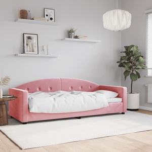 vidaXL, vidaXL Tagesbett Rosa 80x200 cm Samt, vidaXL Tagesbett Rosa 80x200 cm Samt