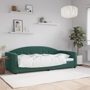 vidaXL, vidaXL Tagesbett Dunkelgrün 90x200 cm Samt, vidaXL Tagesbett Dunkelgrün 90x200 cm Samt