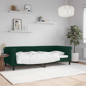 vidaXL, vidaXL Tagesbett Dunkelgrün 90x200 cm Samt