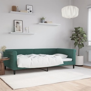 vidaXL, vidaXL Tagesbett Dunkelgrün 100x200 cm Samt, 