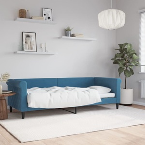 vidaXL, vidaXL Tagesbett Blau 80x200 cm Samt, vidaXL Tagesbett Blau 80x200 cm Samt