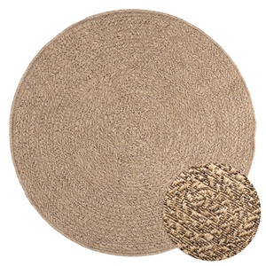 vidaXL, vidaXL Teppich 120 cm Jute-Optik Innen und Außen
