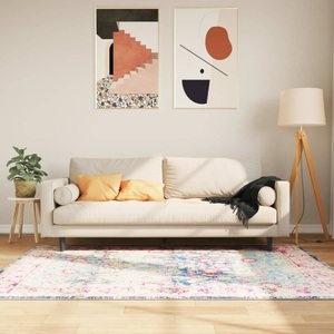 vidaXL, vidaXL Teppich Waschbar Mehrfarbig 120x180 cm Rutschfest, vidaXL Teppich Waschbar Mehrfarbig 120x180 cm Rutschfest