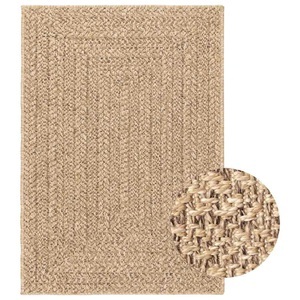 vidaXL, vidaXL Teppich 160x230 cm Jute-Optik Innen und Außen