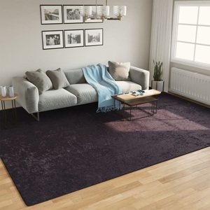 vidaXL, vidaXL Teppich Waschbar Anthrazit 400x300 cm Rutschfest, vidaXL Teppich Waschbar Anthrazit 400x300 cm Rutschfest