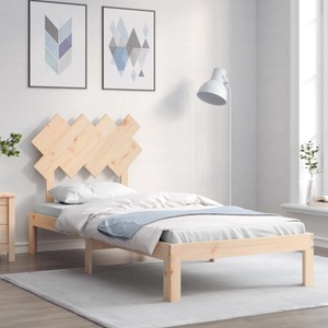 vidaXL Massivholzbett mit Kopfteil 3FT Single