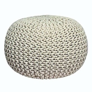 Label51, Label51 - Sitzpouf Knitted - Beige, 