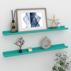 vidaXL, vidaXL Wandregale 2 Stk. Blau 80x9x3 cm, vidaXL Wandregale 2 Stk. Blau 80x9x3 cm