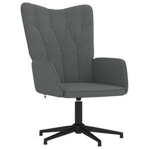vidaXL, vidaXL Relaxsessel 62x67x97,5 cm Dunkelgrau Stoff, 
