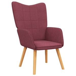 vidaXL, vidaXL Relaxsessel 62x68,5x96 cm Weinrot Stoff, 
