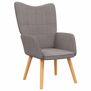 vidaXL, vidaXL Relaxsessel 62x68,5x96 cm Taupe Stoff, vidaXL Relaxsessel Taupe Stoff