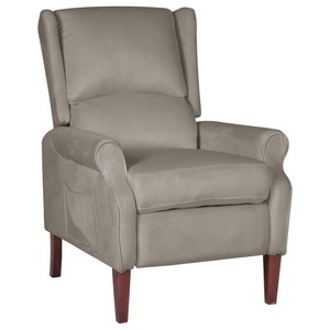 vidaXL, vidaXL Relaxsessel Hellgrau Samt, 