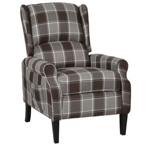 vidaXL, vidaXL Relaxsessel Verstellbar Braun Stoff, 