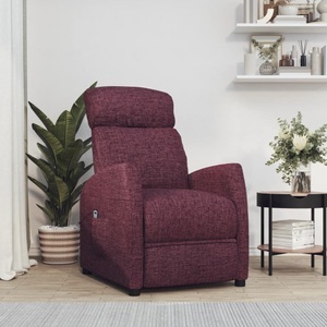 vidaXL, vidaXL Liegesessel mit Aufstehhilfe Lila Stoff, vidaXL Aufstehsessel Lila Stoff