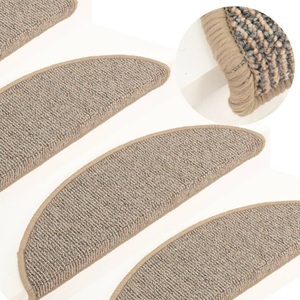 vidaXL, vidaXL Treppenmatten 15 Stk. Braun 56x17x3 cm, vidaXL Treppenmatten 15 Stk. Braun 56x17x3 cm